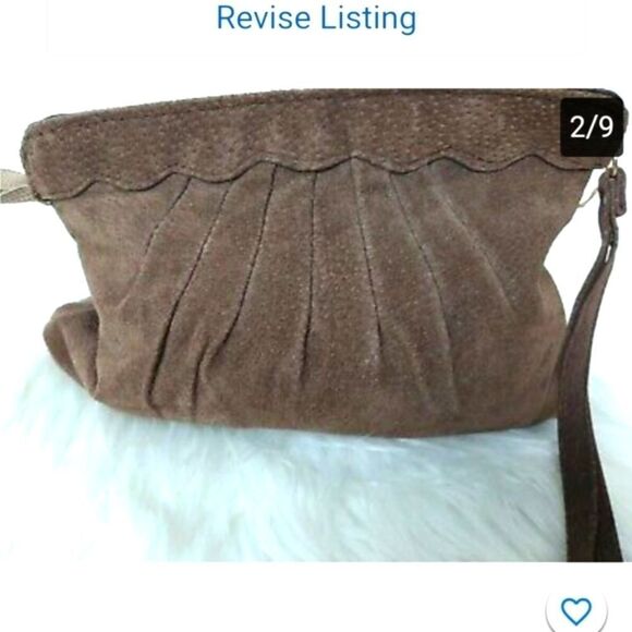 BAZAAR VINTAGE   Genuine Pig‎ Skin  Suede - Picture 13 of 16